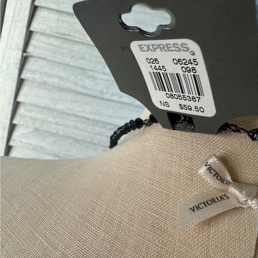 Express Bold Black Statement Necklace. Beaded. Nw… - image 7